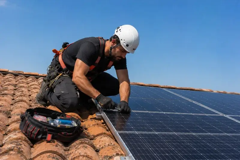 Maintenance et monitoring de panneaux solaires à Sainte-Eanne