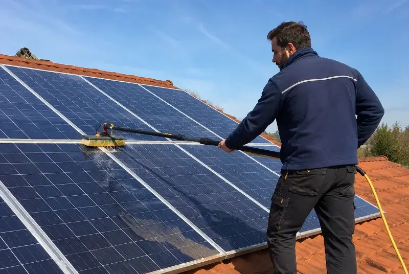Nettoyage et entretien de panneaux solaires à Sainte-Eanne