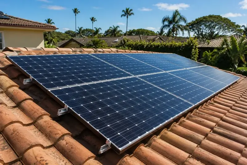 Installation de panneaux solaires à Sainte-Eanne